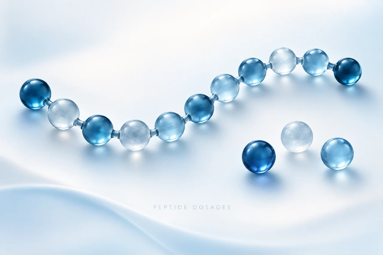 A conceptual chain of linked blue beads beside three separate beads.