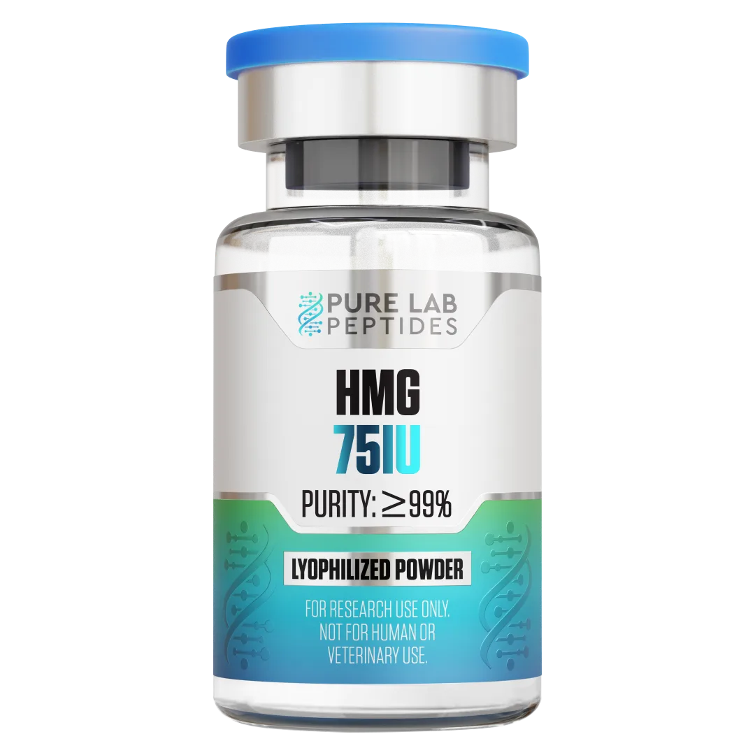 HMG (0.15 mg / 75 IU Vial) peptide vial