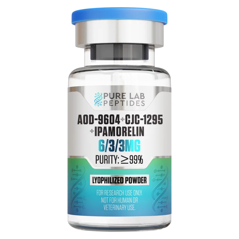 AOD-9604 CJC-1295 and Ipamorelin blend vial - triple blend dosage protocol
