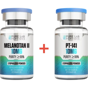 PT-141 (10 mg) + Melanotan II (10 mg) Stack peptide vial