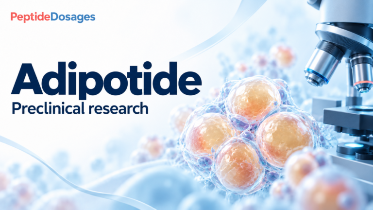 Adipotide: preclinical research. Conceptual scientific illustration.