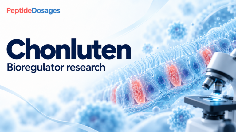Chonluten: bioregulator research. Conceptual scientific illustration.