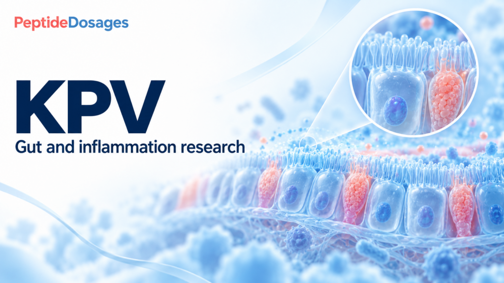 KPV: gut and inflammation research. Conceptual scientific illustration.