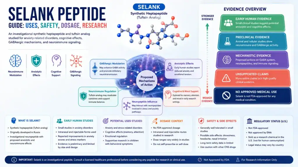 Selank peptide guide uses safety dosage research