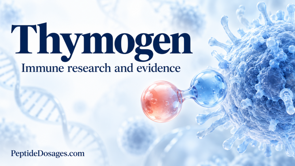 Thymogen immune research illustration.